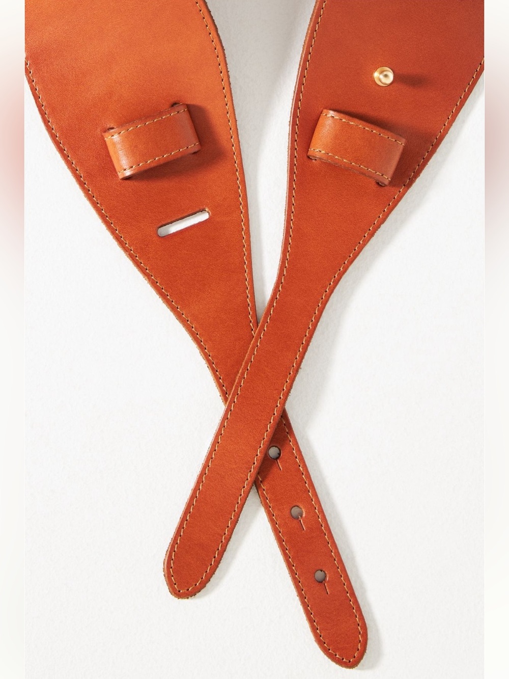 Anthropologie Wide Leather Waist Belt in Cognac Brown - Picture 2 of 10
